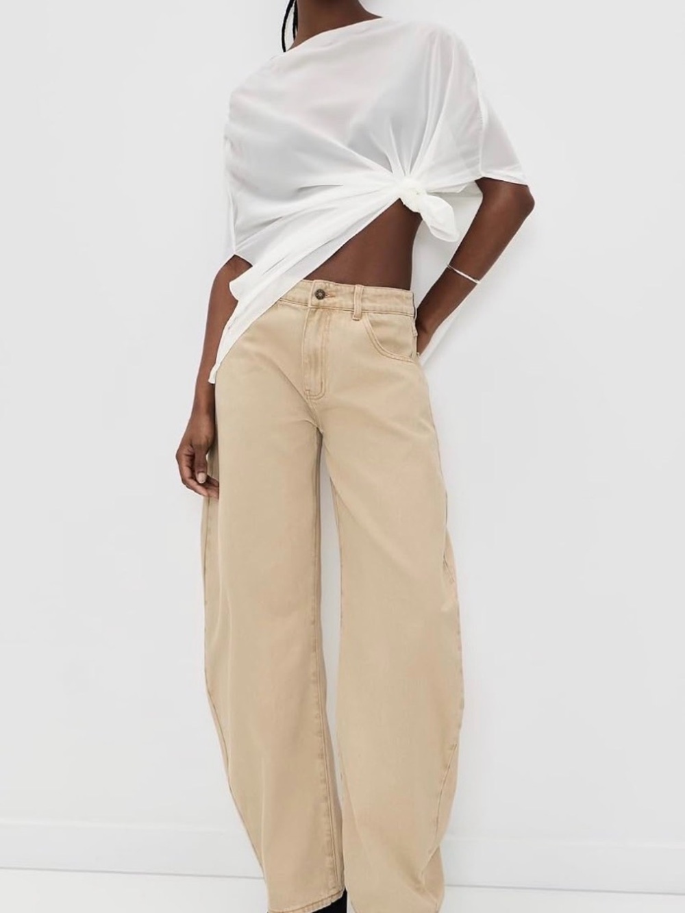 Elegant Chiffon/Pancho - White Top